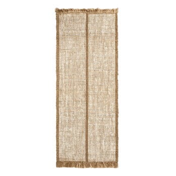 Altri tappeti, Tappeto a strisce Athens, 80 x 200 cm, naturale - bianco naturale, Marrone