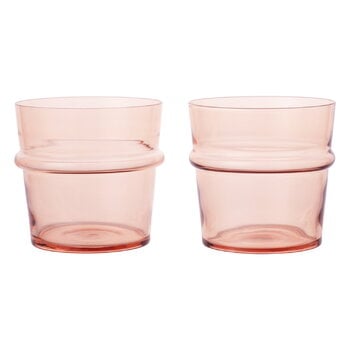 Bicchieri da acqua, Bicchieri Boya Low, 30 cl, 2 pz, blush, Rosa
