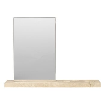 Ferm Living Caseta pöytäpeili, travertiini, tuotekuva