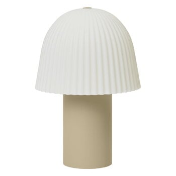 Ferm Living Frill ladattava pöytävalaisin, cashmere - valkoinen, tuotekuva