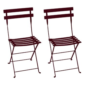 Fermob Bistro Metal chair, 2 pcs, black cherry