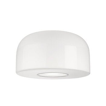 Plafoniere, Lampada da soffitto Bellhop Glass C2, bianco, Bianco