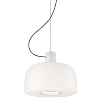 Lampade a sospensione, Lampada a sospensione Bellhop Glass S1, bianco, Bianco
