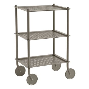 Kitchen carts & trolleys, Flow trolley, 3-layer, taupe, Beige