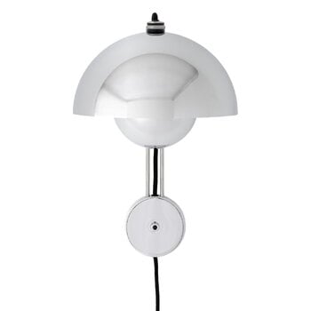 &Tradition Flowerpot VP8 wall lamp, chrome plated