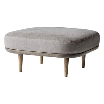 Poggiapiedi e pouf, Pouf Fly SC9, rovere affumicato, Hot madison 094, Grigio