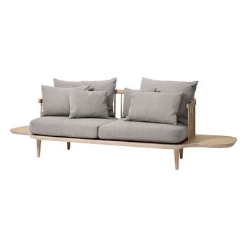 &Tradition Fly SC3 sohva sivupöydillä, valkoöljytty tammi - Hot Madison 094