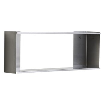 Wall shelves, Taper shelf line, 25 x 70 cm, stainless steel, Silver