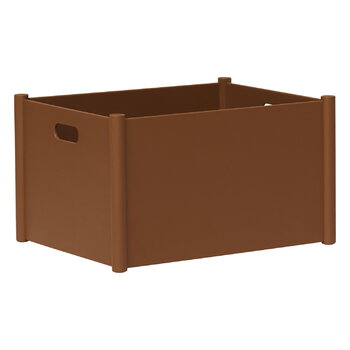 Form & Refine Pillar storage box, large, clay brown