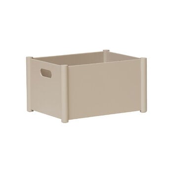 Storage units, Pillar storage box, medium, warm grey, Gray