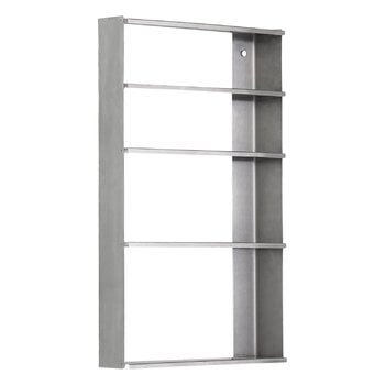 Scaffali da parete, Mensola da parete Taper, acciaio inox, Argento