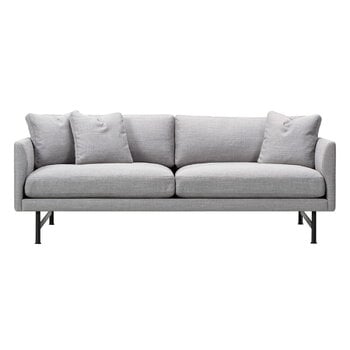 Fredericia Calmo 95-soffa, 2-sits, svart stål - Sunniva 242