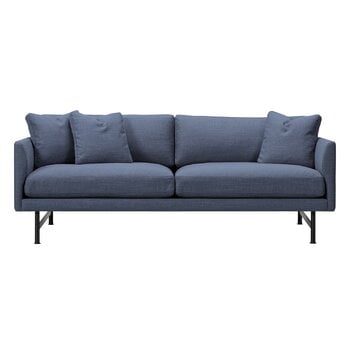 Fredericia Calmo 95 sofa, 2-seater, black steel - Sunniva 783