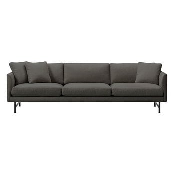 Sofas, Calmo 80 Sofa, 3-Sitzer, schwarzer Stahl - Sunniva 173, Grau