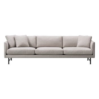 Fredericia Calmo 80-soffa, 3-sits, svart stål - Sunniva 717