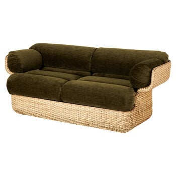 GUBI Basket 2-seater sofa, rattan - Mumble 40