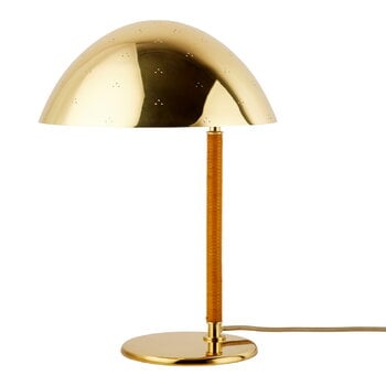 GUBI Lampe de table Tynell 9209, laiton - rotin