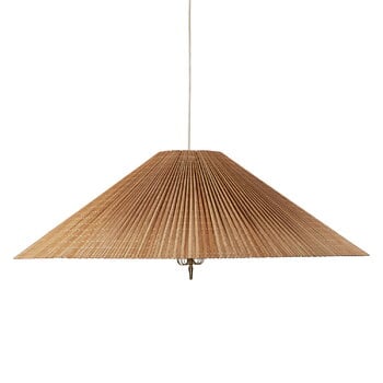 GUBI Lampada a sospensione Tynell 1972, 90 cm, ottone - bambù