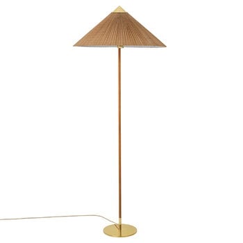 GUBI Tynell 9602 floor lamp, brass - bamboo