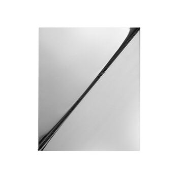 Wall mirrors, Gaze mirror, 30 x 25 cm, polished steel, Silver