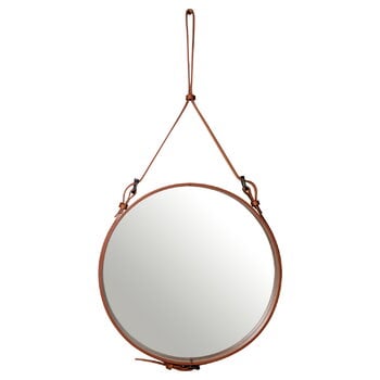 GUBI Adnet mirror, M, tan leather