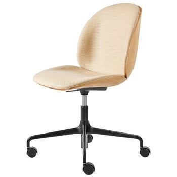 GUBI Beetle meeting chair w/ castors, height-adjust., oak - Flair 134