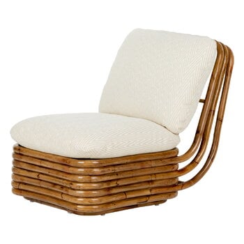 GUBI Poltrona Bohemian 72, rattan - Chevron FR 002