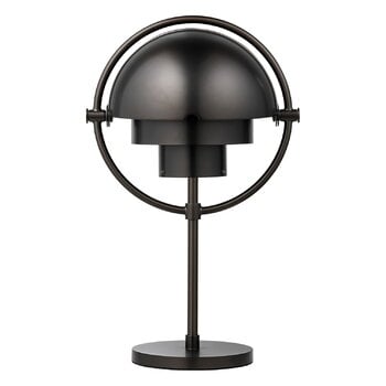 Portable lamps, Multi-lite portable table lamp, black brass, Black