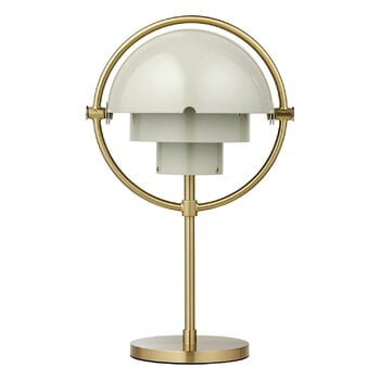 Portable lamps, Multi-lite portable table lamp, brass - pastel grey, Gray