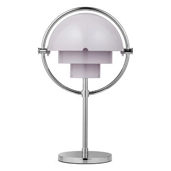 Portable lamps, Multi-lite portable table lamp, chrome - pale lilac, Silver