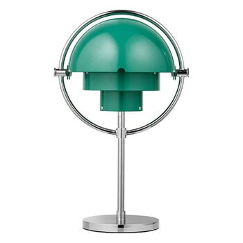 Lampade portatili, Lampada da tavolo portatile Multi-lite, cromo - verde petrolio, Argento