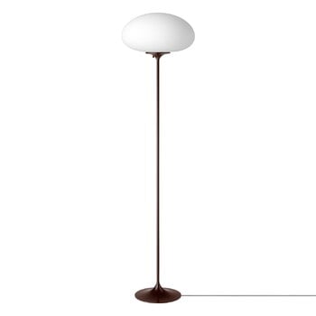 GUBI Stemlite floor lamp, 150 cm, dimmable, black red