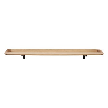 Wall shelves, Guild HM15 shelf, 120 x 27 cm, lacquered oak, Natural