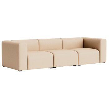 HAY Mags 3-Sitzer-Sofa, Kombination 1, hohe Armlehne, Hallingdal 220