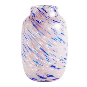 HAY Splash vas, 30 cm, ljusrosa - blå