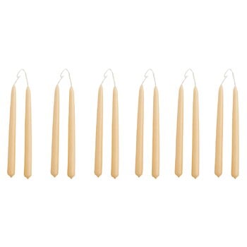 HAY Mini Conical kynttilät, 12 kpl, beige
