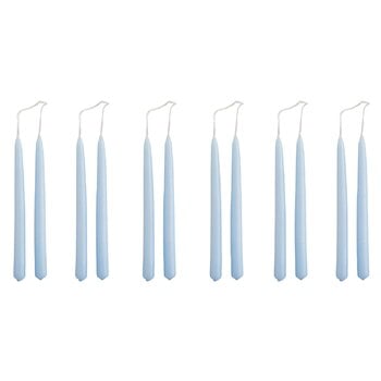 HAY Mini Conical candles, set of 12, light blue