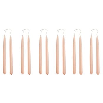 HAY Mini Conical candles, set of 12, light rose