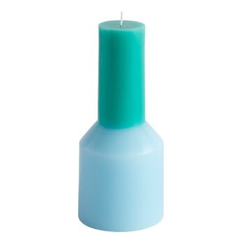 HAY Pillar candle, S, tall, light blue