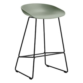 HAY About A Stool AAS38, 64 cm, svart - grågrön, produktbild