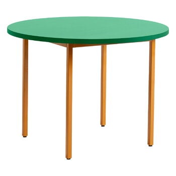 HAY Two-Colour table, 105 cm, ochre - green mint