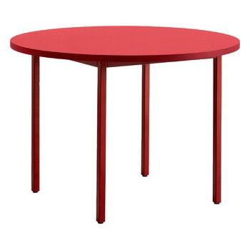 HAY Table Two-Colour, 105 cm, rouge marron - rouge