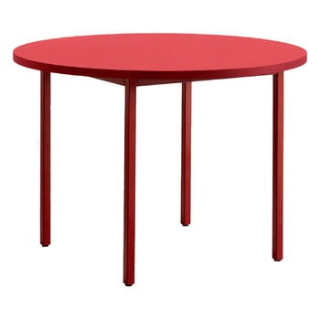 Dining tables, Two-Colour table, 105 cm, maroon red - red, Red