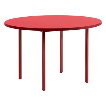 HAY Table Two-Colour, 120 cm, rouge marron - rouge