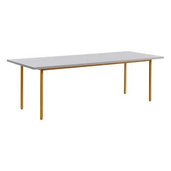 HAY Table Two-Colour, 240 x 90 cm, ocre - gris clair