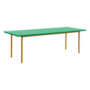 Tavoli da pranzo, Tavolo Two-Colour, 240 x 90 cm, ocra - verde menta, Giallo