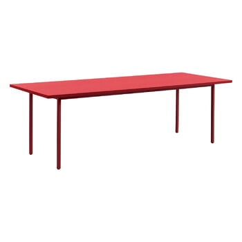 HAY Two-Colour table, 240 x 90 cm, maroon red - red