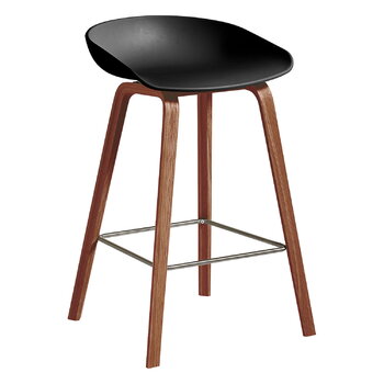 HAY About A Stool AAS32 Eco, 65 cm, lakattu pähkinä - musta