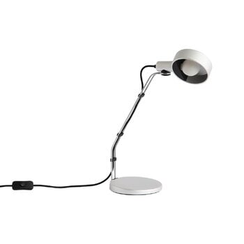 HAY Cupola desk lamp, clear anodised aluminium