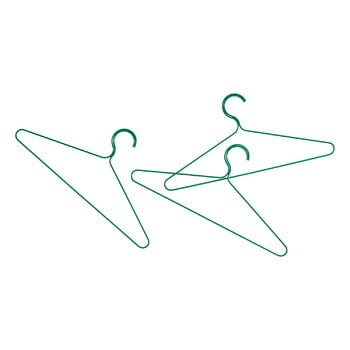 Coat hangers, Colour hanger, 3 pcs, jungle green, Green